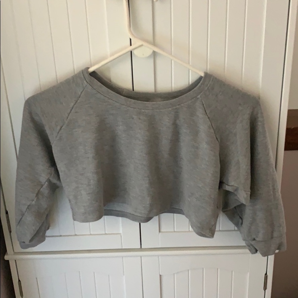 Grey crop top